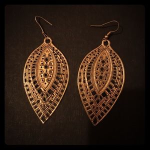 Gold tone earrings